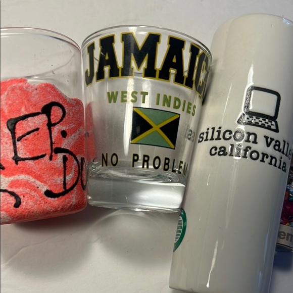 Set of Souvenir Shot Glasses and One Keychain - Picture 4 of 11